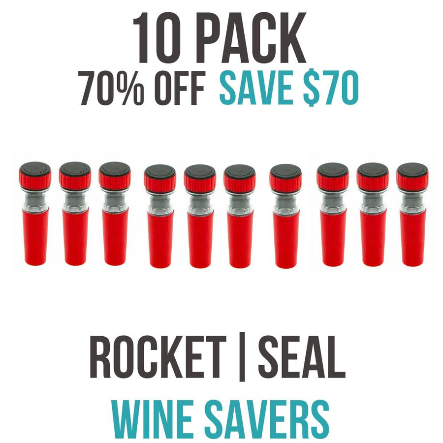 ROCKET|SEAL | WINE SAVER - 10 PACK (70% OFF)